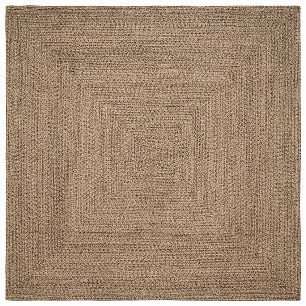 Vidaxl Area Rugs Natural And Black 300 X 300 Cm Jute
