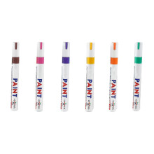 (Black) 12 Pcs Permanent Paint Markers Oil Based Paint Pen Quick-Drying Permanent Marker for Plastic Cardboard Wood Metal Canvas