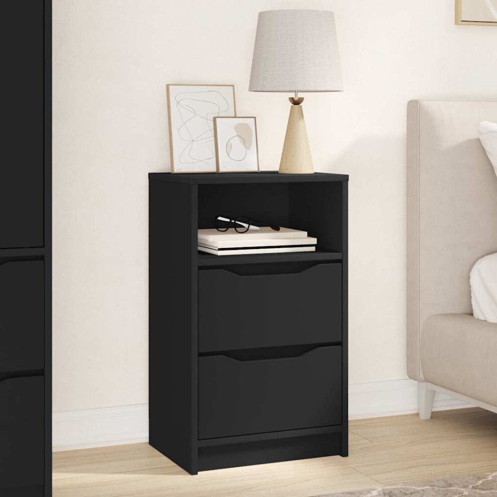 Vidaxl Bedside Table 40 X 30 X 467 Cm Engineered Wood Black