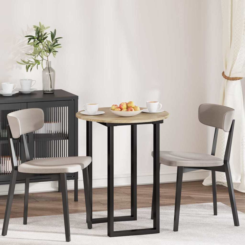 Vidaxl Table Top Sonoma Oak Ø 60 X 1.5 Cm Engineered Wood
