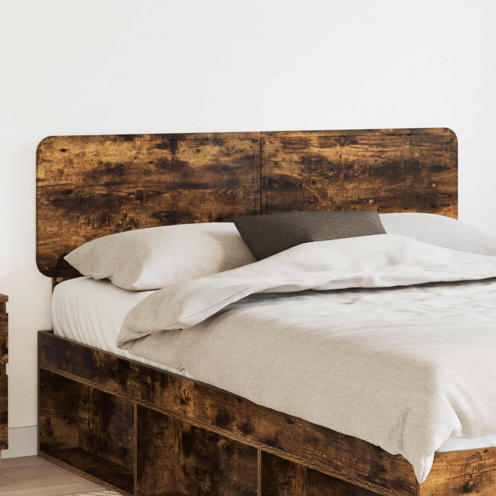 Vidaxl Headboard Smoked Oak Engineered Wood