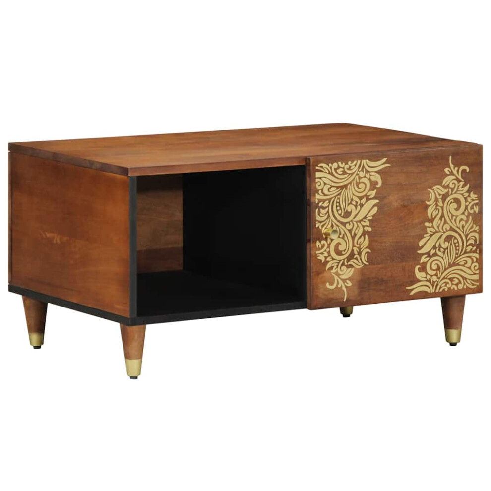 Vidaxl Coffee Table Honey Brown 80 X 50 X 40 Cm Solid Mango Wood