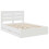 VidaXL vidaXL Bed Frame with Drawer White 150 x 200 cm Engineer Wood 4