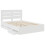 VidaXL vidaXL Bed Frame with Drawer White 150 x 200 cm Engineer Wood 5
