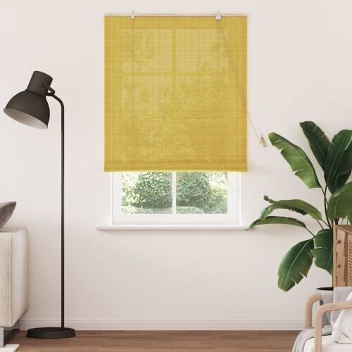 VidaXL vidaXL Roller Blind Yellow 100 x 220 cm Bamboo 2