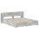 VidaXL vidaXL Bed Frame with Storage Concrete Grey 200 x 200 cm 2