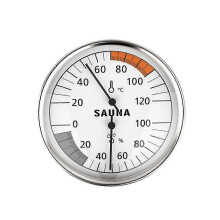 Dial Hanging Sauna Hygrometer with Thermometer Function for Room Temperature Monitoring