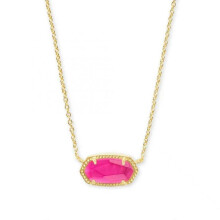 (one size,Pink)Kendra Light Gold Copper-Patterned Red-Brown Jadeite Necklace, Gift for Her