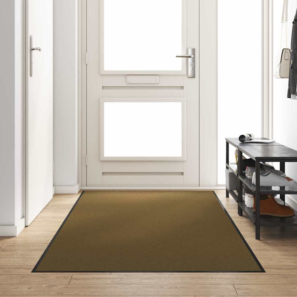 Vidaxl Doormat Brown And Black 120 X 250 Cm 100% Polyamide