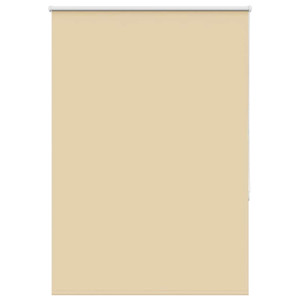 Vidaxl Roller Blind Blackout Beige 115X150 Cm Fabric Width 110.7 Cm Polyester