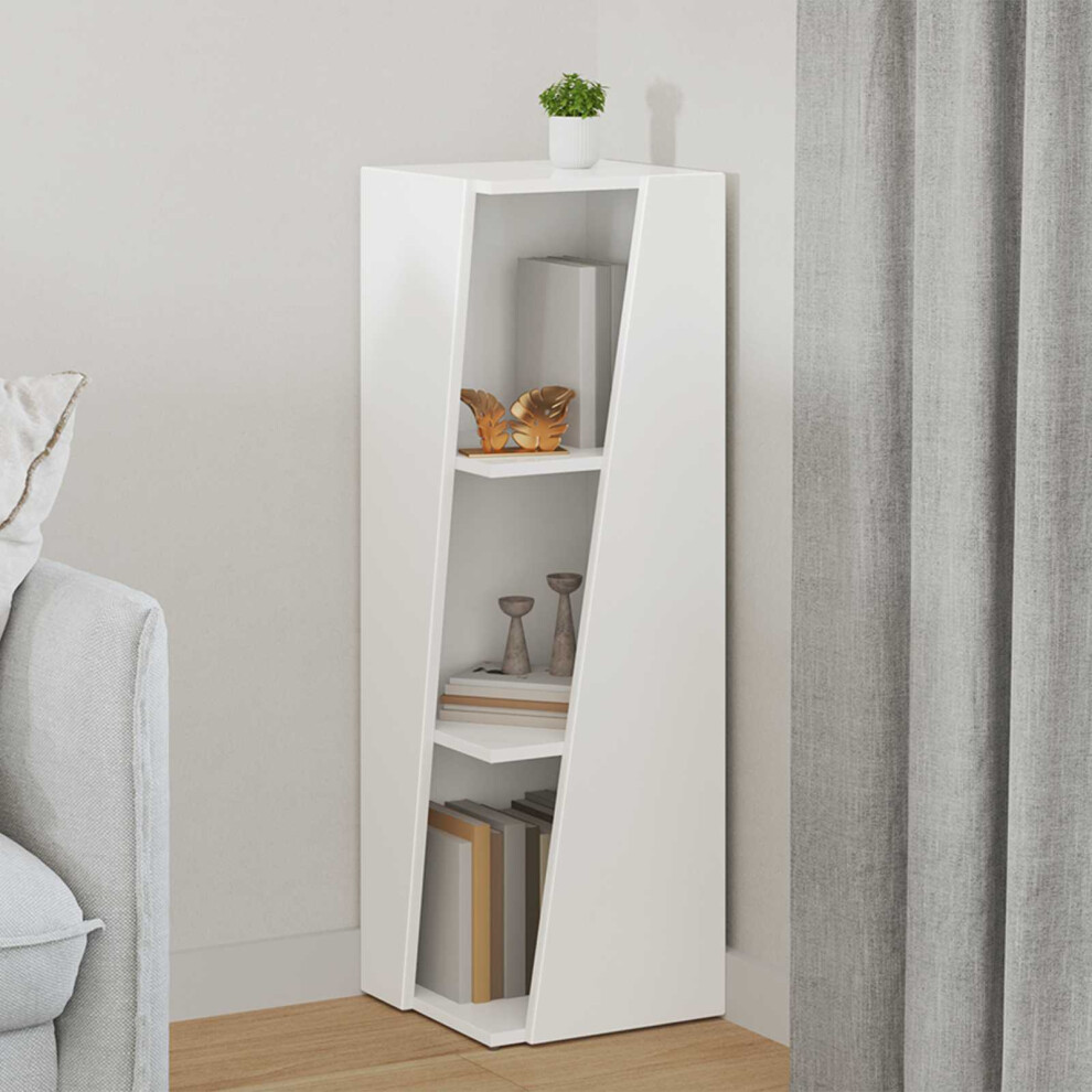 Vidaxl Side Shelf White 33 X 32 X 100.5 Cm Engineered Wood