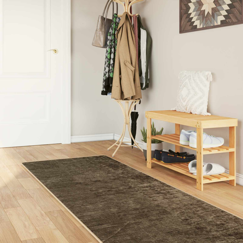 Vidaxl Rug Runner Marsa Forest 80 X 300 Cm Polyester And Pvc Green