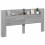 VidaXL vidaXL Storage Headboard with LED Grey Sonoma Engineered Wood 2