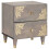 VidaXL vidaXL Bedside Cabinet 2 pcs Grey 40 x 33 x 46 cm Solid Mango Wood 2