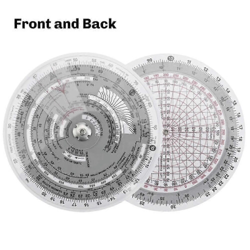 Flight Ruler - Aviation Plotter Slide Rule for Flight Training Navigation 1