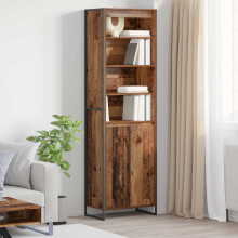 vidaXL Tall Cabinets Old Wood 60 x 36 x 200 cm Engineered Wood