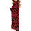 (M, Red) Oversized Women's Leopard Print Cardigan with Front Opening  Red S 3