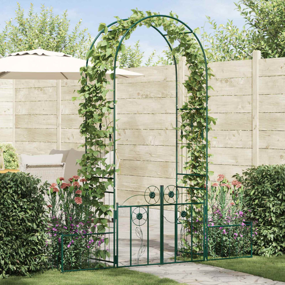 Vidaxl Garden Arch With Lock Green 203 X 50 X 218 Cm