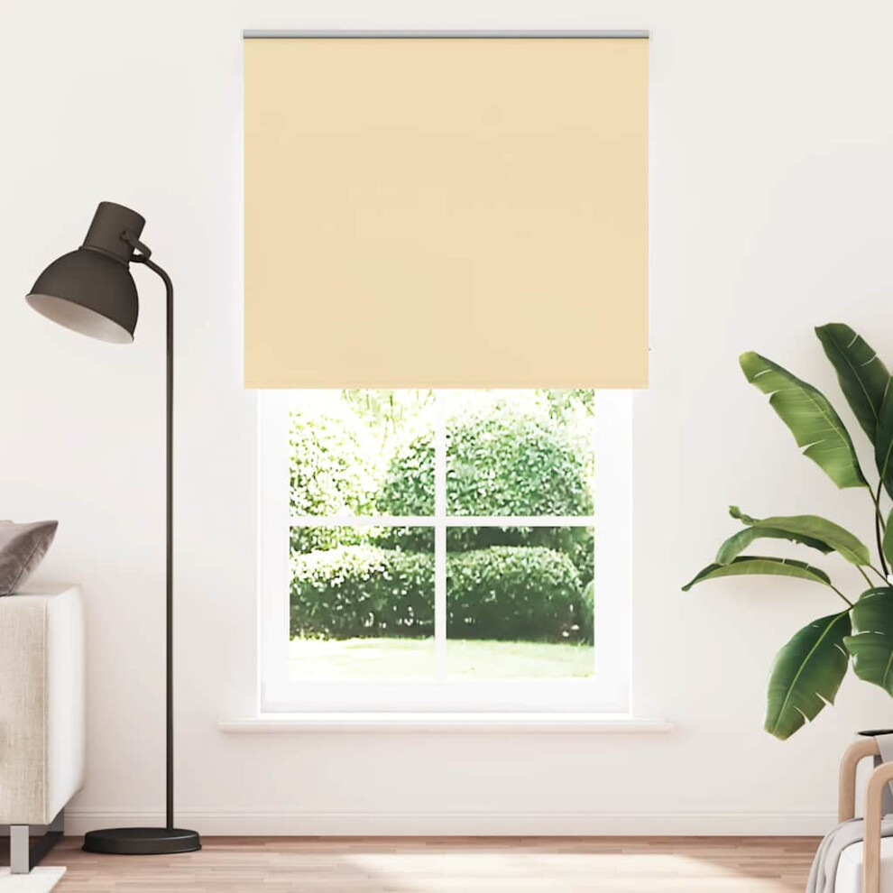 Vidaxl Roller Blind Blackout Beige 120X230 Cm Fabric Width 116.6 Cm Polyester