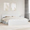VidaXL vidaXL Bed Frame with Headboard White 200 x 200 cm Solid Pine Wood 1