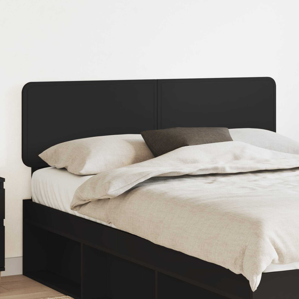 Vidaxl Headboard Black Oak Engineered Wood
