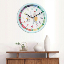 (1813.40) Early Learning Education Clock Tellings Time Teachings Clock for Kids Wall Clock Colorful Child Clock, Easily Read