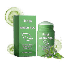 Hoygi Green Tea Cleansing Mask Stick, Face Cleanser Close Mouth Soft And Smooth Skin Moisturizing Po
