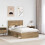 VidaXL vidaXL Bed Frame Artisian Oak 120 x 190 cm Solid Pine Wood 2
