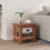 VidaXL vidaXL Side Table Brown 38 x 28 x 35 cm Solid Mahogany wood 3