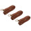 3X DIY Replacement Leather Bag Shoulder Strap Handle  Body Adjustable 140 x 2cm, Brown 1