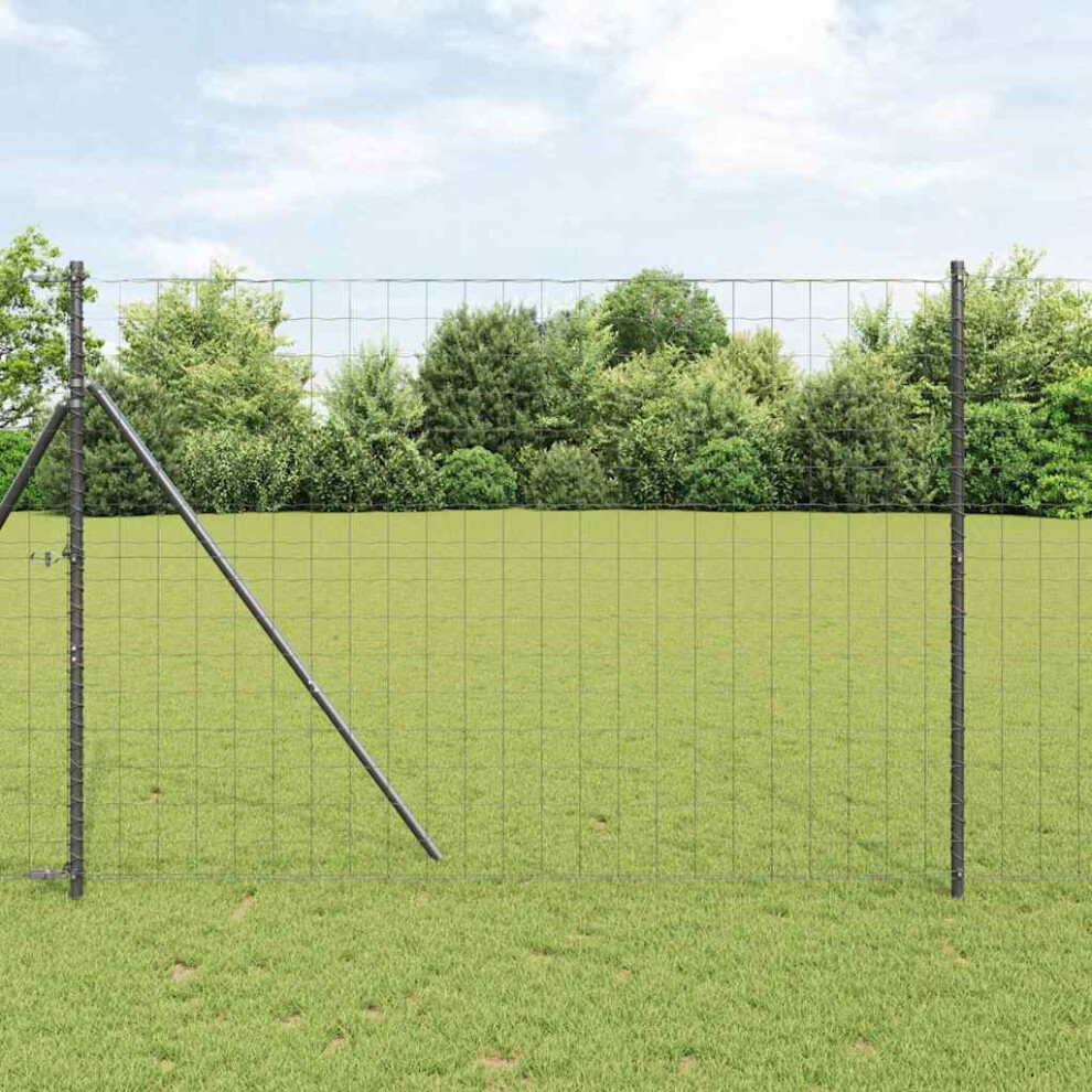 Vidaxl Ground Fix Welded Wire Fence 10 X 1.6 M (W X H)