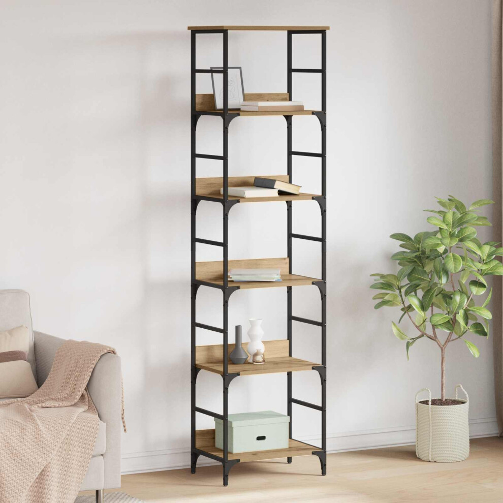 Vidaxl Bookshelf Artisan Oak 50X33x188.5cm Engineered Wood