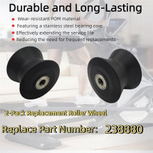 Pacote com 2 Rolos de Perna Elíptica 238880, Rolo de Substituição para Equipamento de Fitness Parte Do Treinador Elíptico