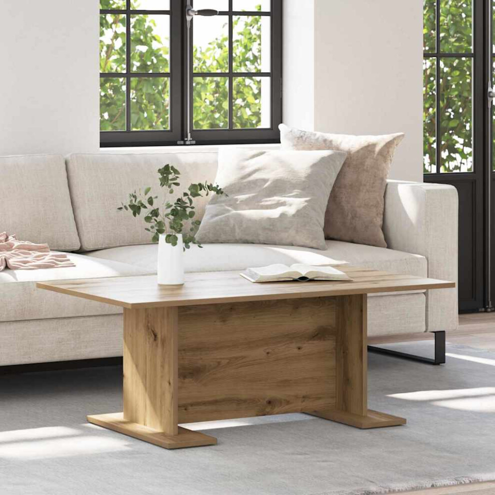 Vidaxl Coffee Table Artisan Oak 103.5 X 60 X 40 Cm Engineered Wood