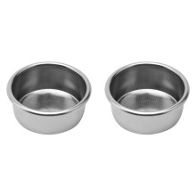 2X Precision High Extraction Coffee Filter Basket, Stainless Steel Espresso Filter Basket for Bottomless 51mm