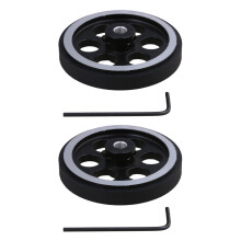 2pcs 200X6mm Industrial Aluminum Rubber Measuring Rotary Encoder Meter Wheel