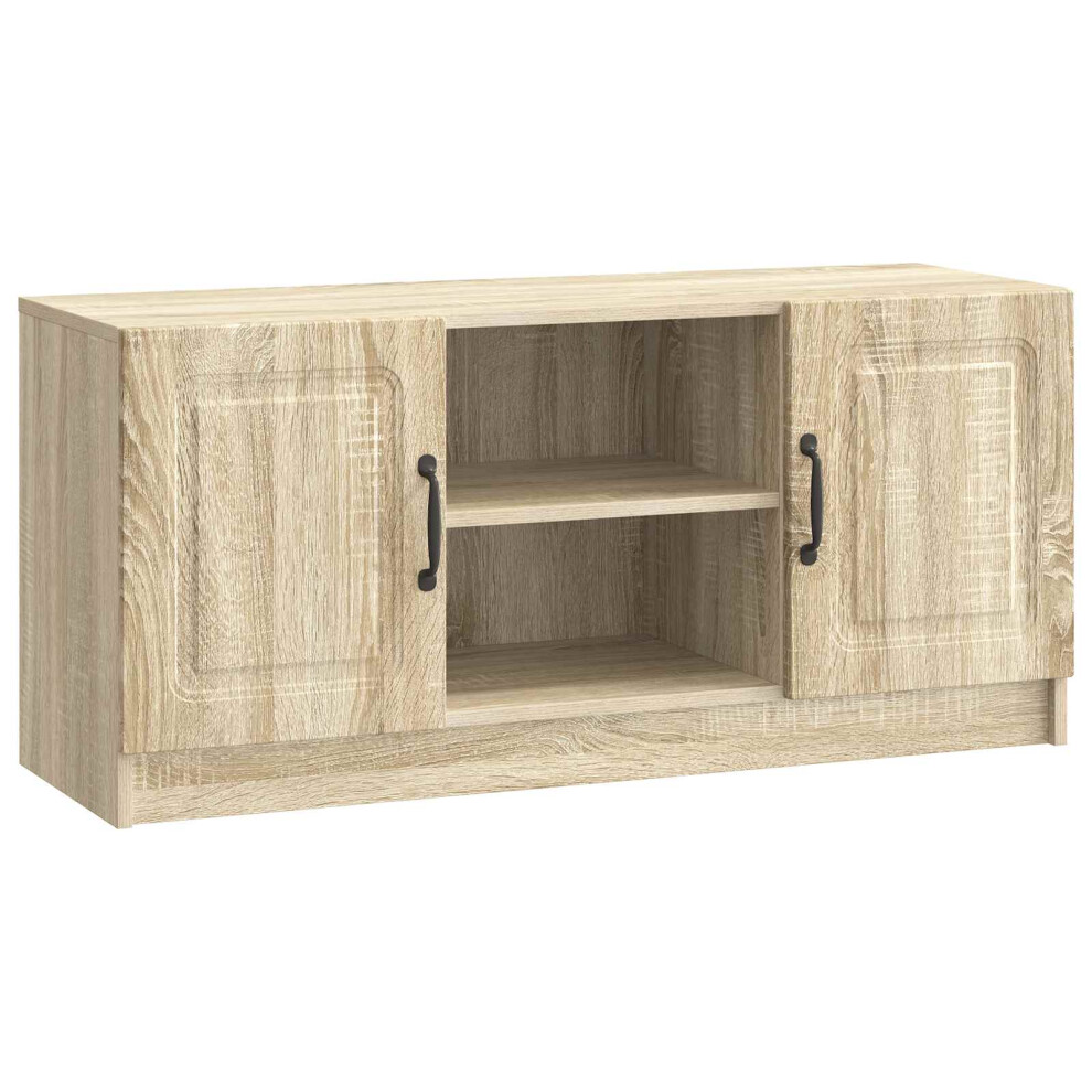 Vidaxl Tv Cabinet Sonoma Oak 102 X 34.5 X 47 Cm Engineered Wood