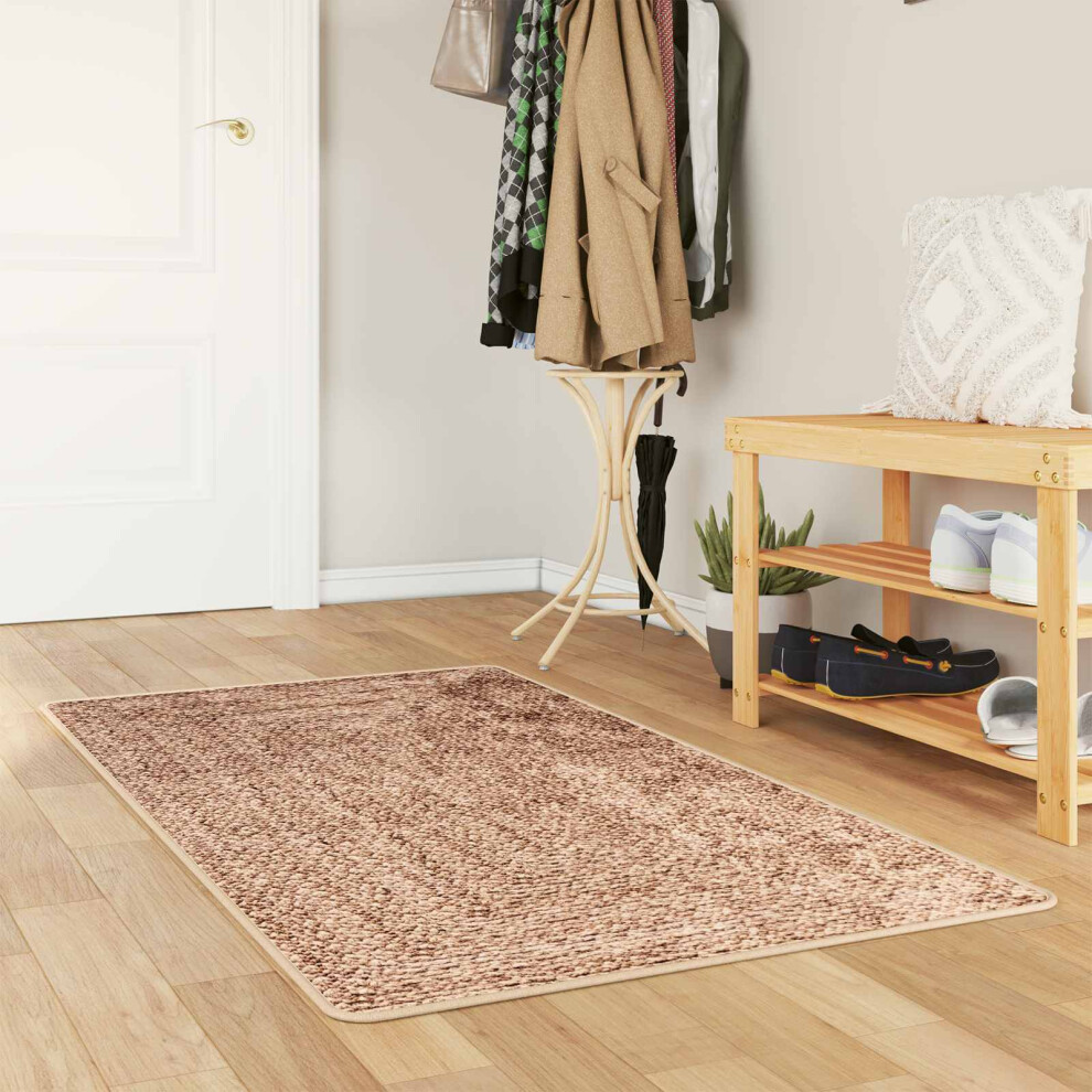 Vidaxl Rug Runner Marsa 80 X 150 Cm Polyester And Pvc Yellow