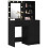VidaXL vidaXL Dressing Table Set with Drawer 2 pcs Black Oak Engineered Wood 3