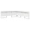 VidaXL vidaXL Storage Headboard with Shelf White 200 cm Engineered Wood 2