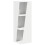 VidaXL vidaXL Side Shelf White 33 x 32 x 100.5 cm Engineered Wood 2
