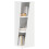 VidaXL vidaXL Side Shelf White 33 x 32 x 100.5 cm Engineered Wood 3