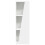 VidaXL vidaXL Side Shelf White 33 x 32 x 100.5 cm Engineered Wood 5