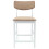 VidaXL vidaXL Dining Chairs 2 pcs White 48 x 49 x 95 cm Solid Rubber Wood 5