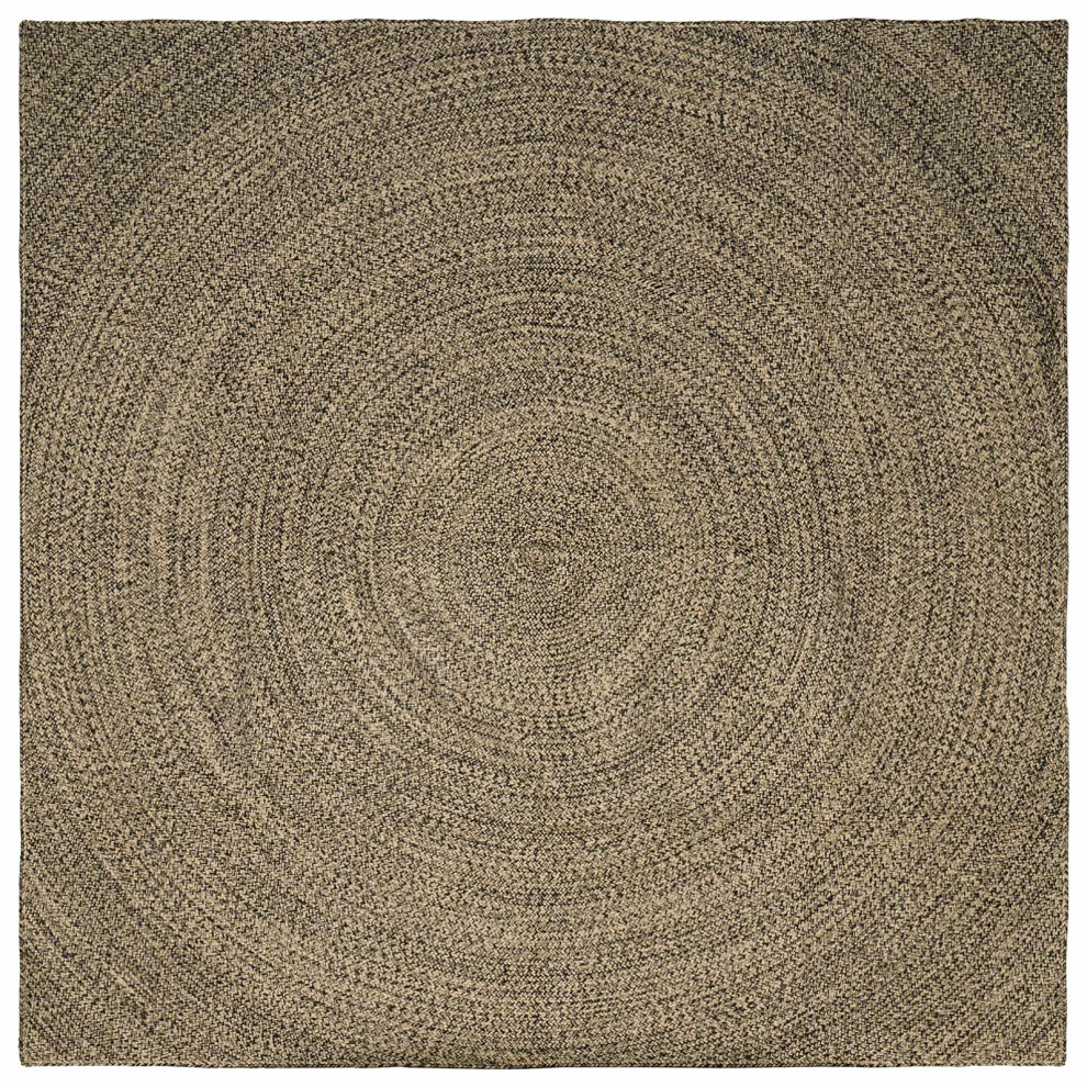 Vidaxl Area Rugs Natural And Black 300 X 300 Cm Jute