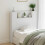 VidaXL vidaXL Storage Headboard with LED White Engineered Wood 1