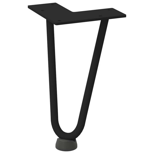 VidaXL vidaXL Hairpin Legs for Coffee Table 4 pcs Black 20 cm Solid Steel 2
