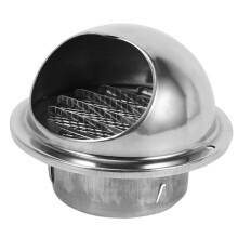 3X Stainless Steel Ventilation Wall Air Vent Exhaust Extractor Ducting 80mm