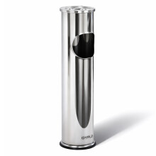 Oypla Free Standing Stainless Steel Ash Tray Cigarette Rubbish Bin