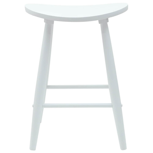 VidaXL vidaXL Dining Chairs 2 pcs White 46 x 37 x 63 cm Solid Rubber Wood 2